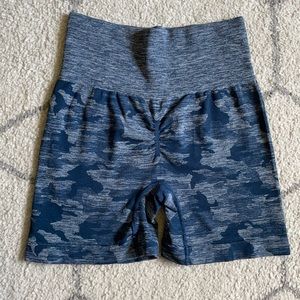 Blue camp seamless shorts